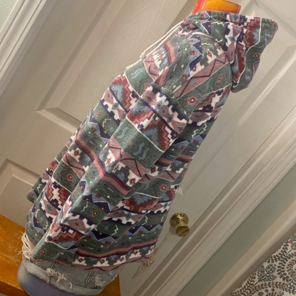 VINTAGE DENIM REPUBLIC PullOver Hoodie Sweater - Picture 5 of 12